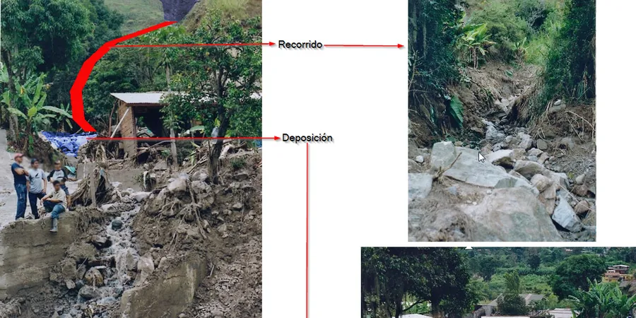 Illustrative image of Debris flow analysis in Mackay